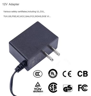 l'adattatore di potere del supporto della parete di 12V 1A 12Watt Stati Uniti UE con l'UL del CE del Livello VI segnata per la macchina fotografica del CCTV ha condotto le luci al neon