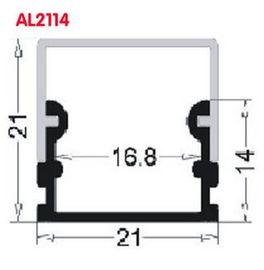 Profilo di alluminio finito anodizzato del LED per il negozio/cucina/domestico, servizio del ODM dell'OEM