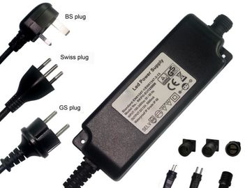il trasformatore principale impermeabile di 24Vdc 3a 72Watt IP68 per il rubinetto elettronico, il CA 100-240Vac, con l'UL del CE ha segnato