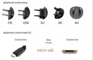 L'adattatore nero di potere 12v per il webcam principale spoglia Pinter, rumore dell'ondulazione 100mvp