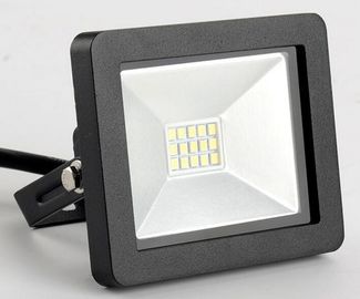Luci di inondazione principali impermeabili dello stadio di IP65 10w 700lm con vetro temperato, ente di alluminio nero