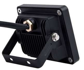 Luci di inondazione principali impermeabili dello stadio di IP65 10w 700lm con vetro temperato, ente di alluminio nero