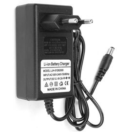 caricabatteria dello Li-ione di 12.6V 2A, adattatore di corrente continua di CA per il pacchetto della batteria, colore nero, connettore custmized di CC
