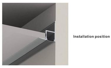 Copertura glassato/chiaro/diffusore di profilo di alluminio dell'estrusione del LED per la decorazione del soffitto, 1m 2m 3m