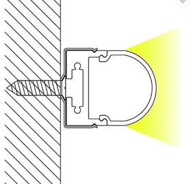 Profili di alluminio dell'estrusione anodizzati profilo di alluminio del LED montati sospensione per illuminazione di soffitto