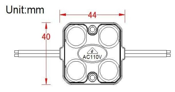 1.5w 140LM 110VAC 220VAC ha introdotto l'alto volatge ha condotto il modulo per la scatola del segno di Lightbox della lettera di Manica